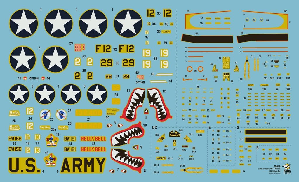 Arma Hobby 70049 Cactus Air Force F4F-4 Wildcat + P-400/P-39D Airacobra Deluxe Set 1/72 – imagen 2
