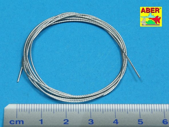 Aber TCS06 Stainless Steel Towing Cables 0,6mm, 1m long – Bild 2