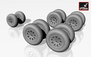 Armory Models AW72019 Antonov An-10 Cat / An-12 Cub wheels 1/72 – immagine 3
