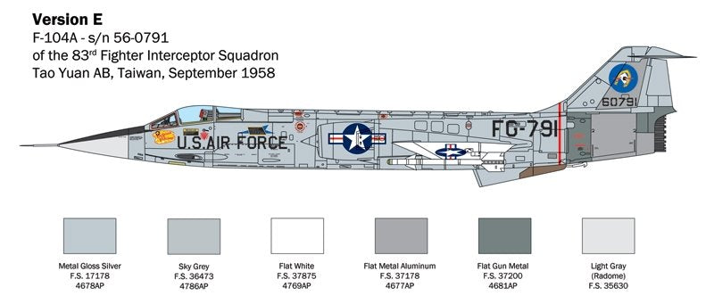 Italeri 2515 F-104 STARFIGHTER A/C 1/32 – immagine 2