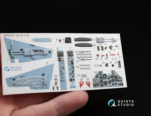 Quinta Studio QD32001 Su-25 3D-Printed &amp;amp; coloured Interior on decal paper (for Trumpeter kit) 1/32 – imagen 3