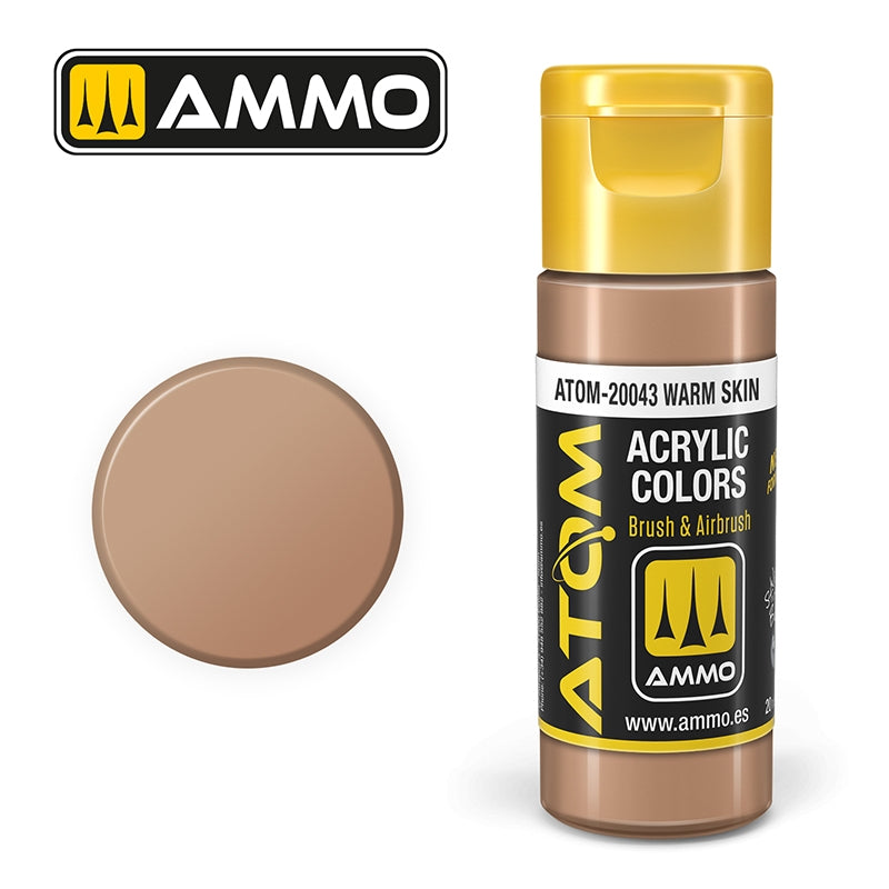 AMMO de Mig Jimenez 20043 ATOM COLOR Peau chaude 20ml 