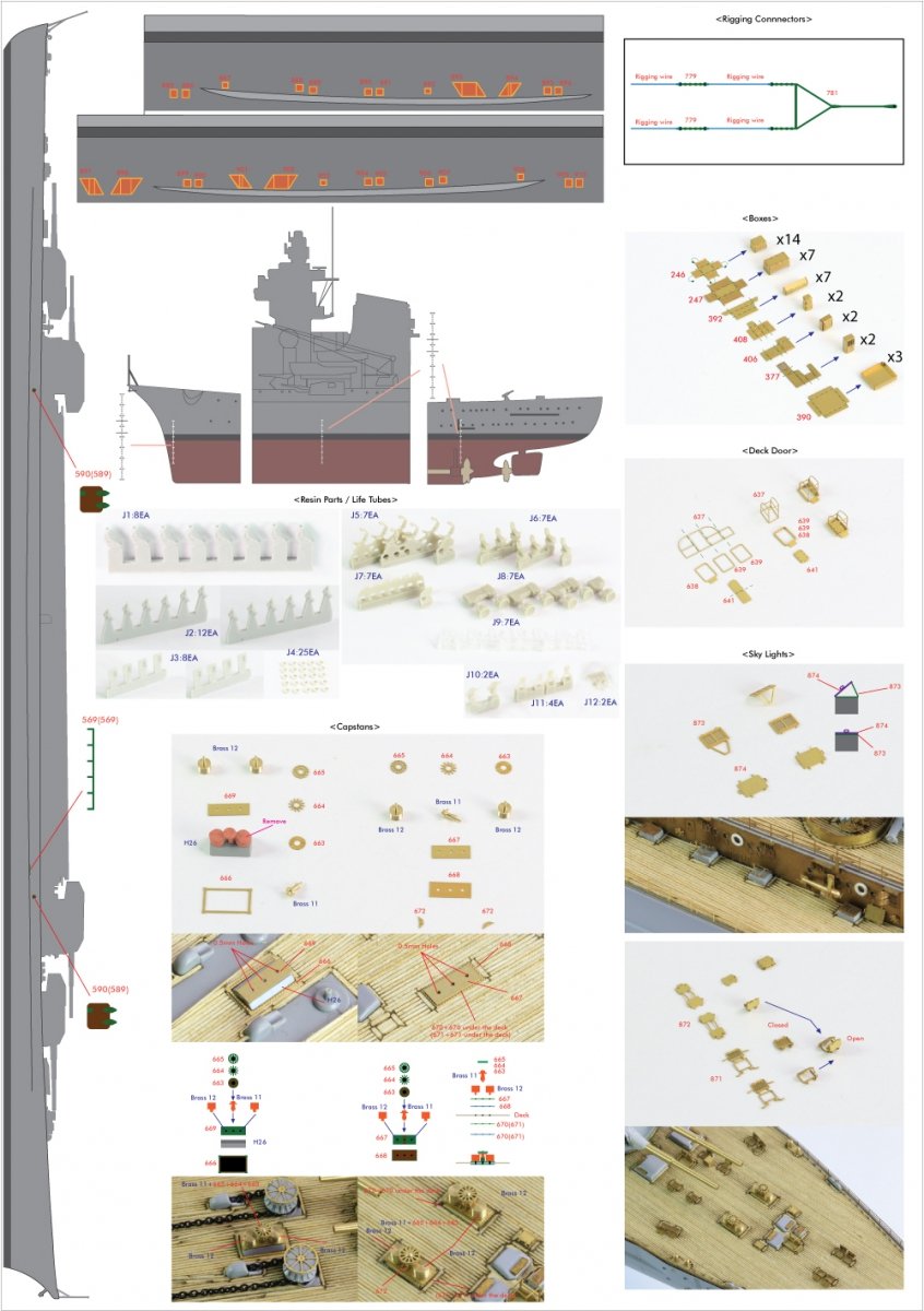 Pontos 35022F1 BISMARCK 1941 Detail Up Set 1/350 – immagine 5