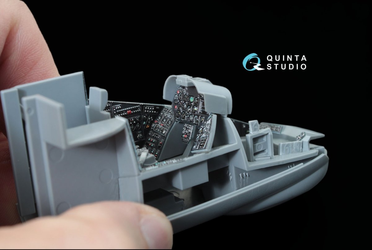 Quinta Studio QD48036 Mi-24V NATO (black panels) 3D-Printed &amp;amp; coloured Interior on decal paper (for Zvezda kit) 1/48 – imagen 7