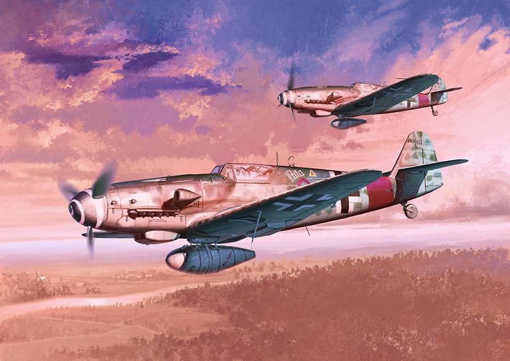 Maquette KA Models KP-48002A Messerschmitt Bf109 G-10 Rita au 1/48
