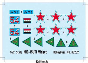 Hobby Boss 80262 MiG-15UTI Midget 1/72 – immagine 2