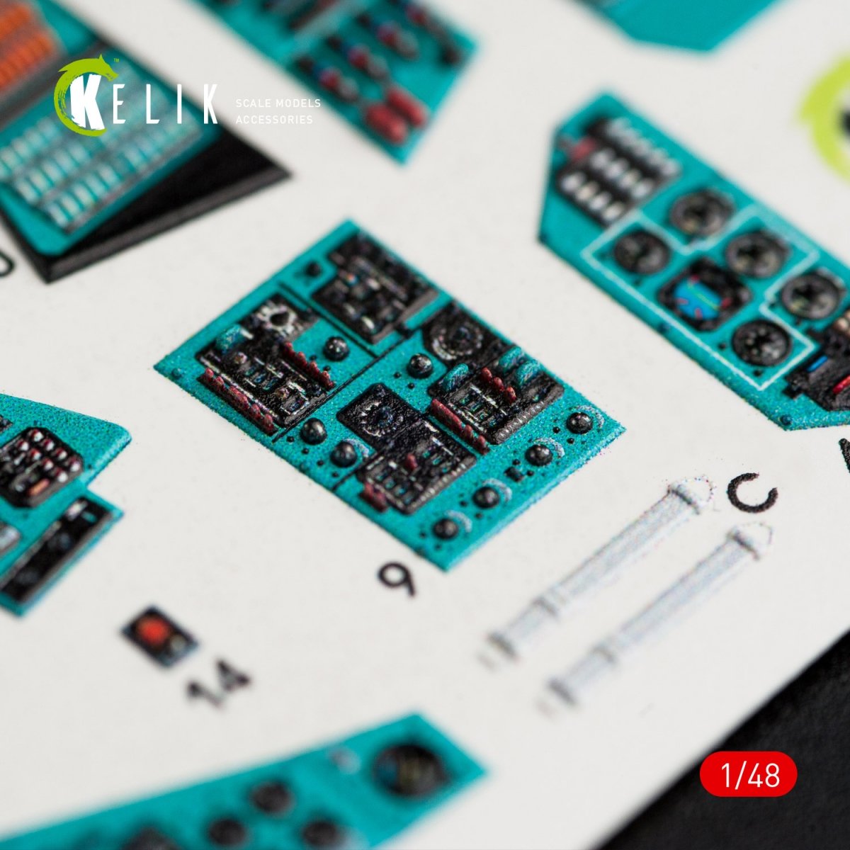 KELIK K48024 MI-24P INTERIOR 3D DECALS FOR ZVEZDA KIT 1/48 – immagine 5