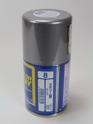 Mr.Hobby S-008 S008 Silver - (Metallic) Spray – immagine 2