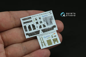 Quinta Studio QD72077 F/A-18C late 3D-Printed &amp;amp; coloured Interior on decal paper (Academy) 1/72 – immagine 2