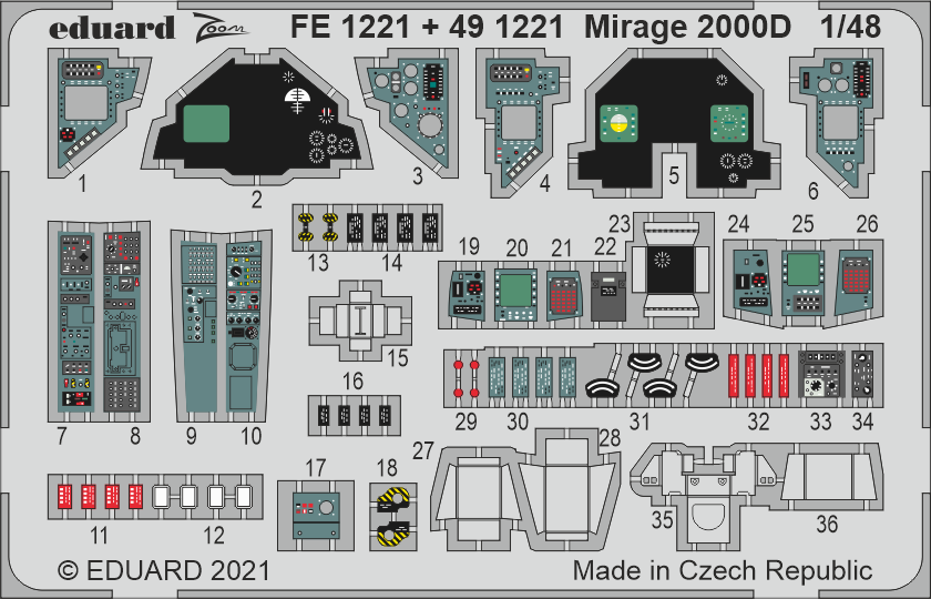 Eduard BIG49310 Mirage 2000D KINETIC MODEL 1/48 – image 4