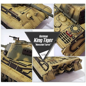 Academy 13423 German King Tiger Henschel Turret 1/72 – imagen 3