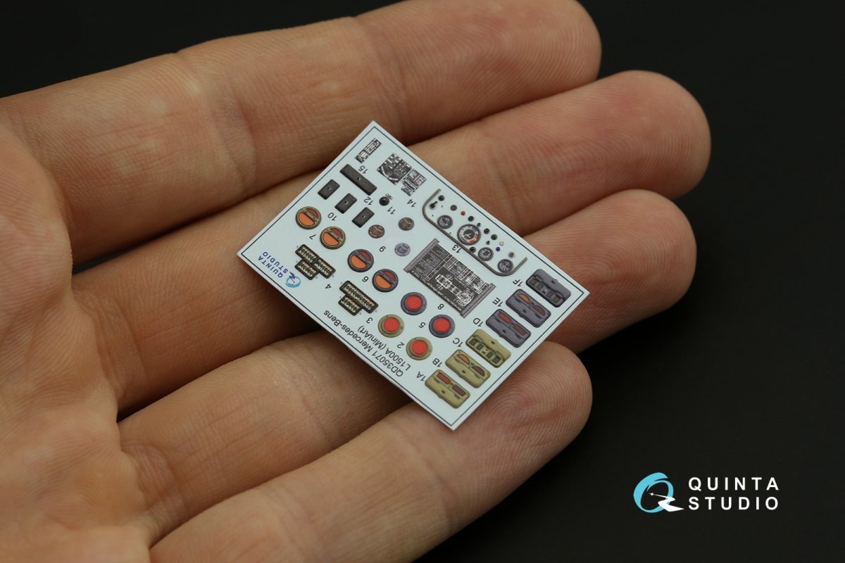 Intérieur imprimé en 3D et coloré sur papier décalcomanie Quinta Studio QD35071 Mercedes-Benz L1500A (MiniArt) 1/35  – image 4