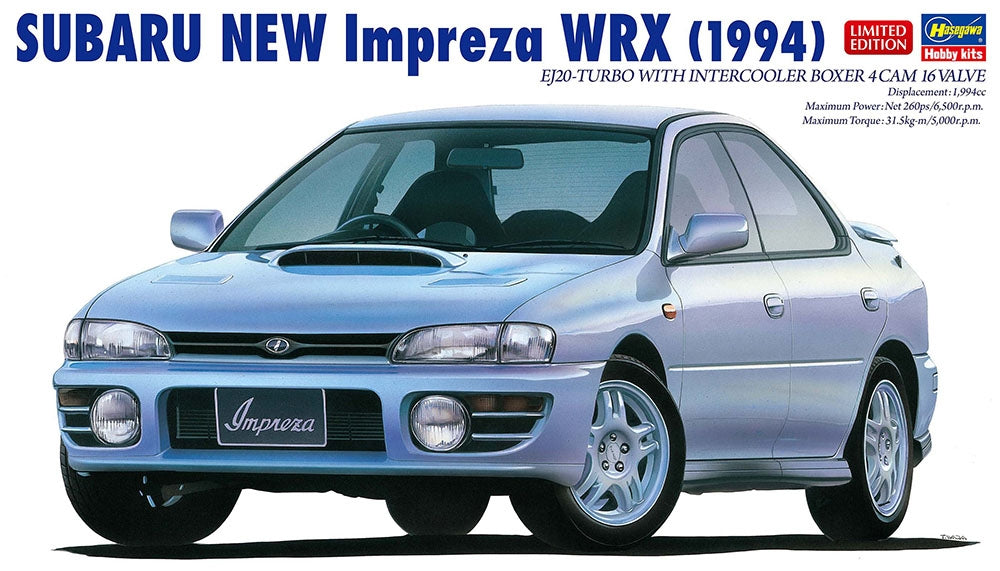 Hasegawa 20675 SUBARU NEW Impreza WRX 1994 1/24 – immagine 2
