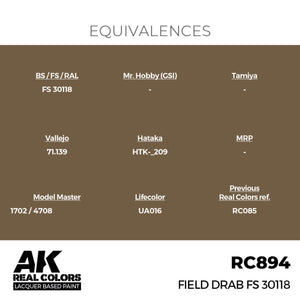 AK Interactive RC894 Field Drab FS 30118 17 ml – Bild 3