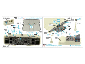 Quinta Studio QDS+35108 MH-60L 3D-Printed &amp;amp; coloured Interior on decal paper (Kitty Hawk) (with 3D-printed resin parts) (small version) 1/35 – immagine 2