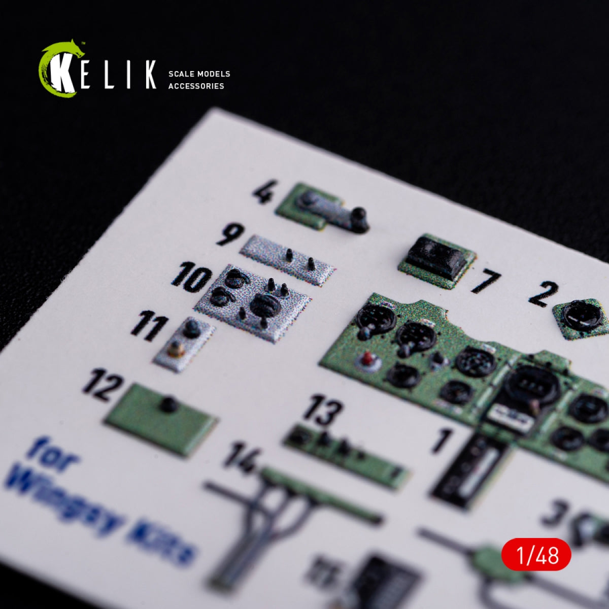 KELIK K48005 A5M2B Claude interior 3D decals for WingsyKits kit 1/48 – Bild 6