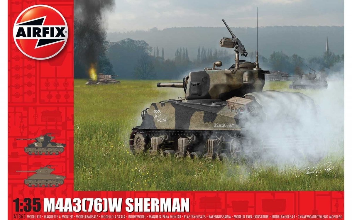 Airfix 1365 M4A3(76)W, Bataille des Ardennes 1/35