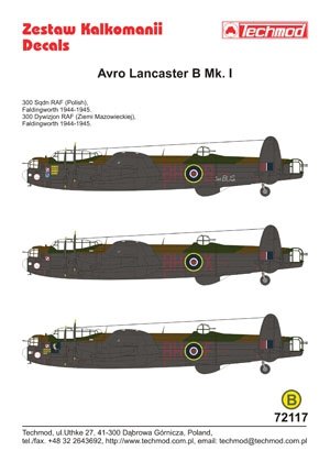Techmod 72117 - Avro Lancaster B.I 1/72 – imagen 2