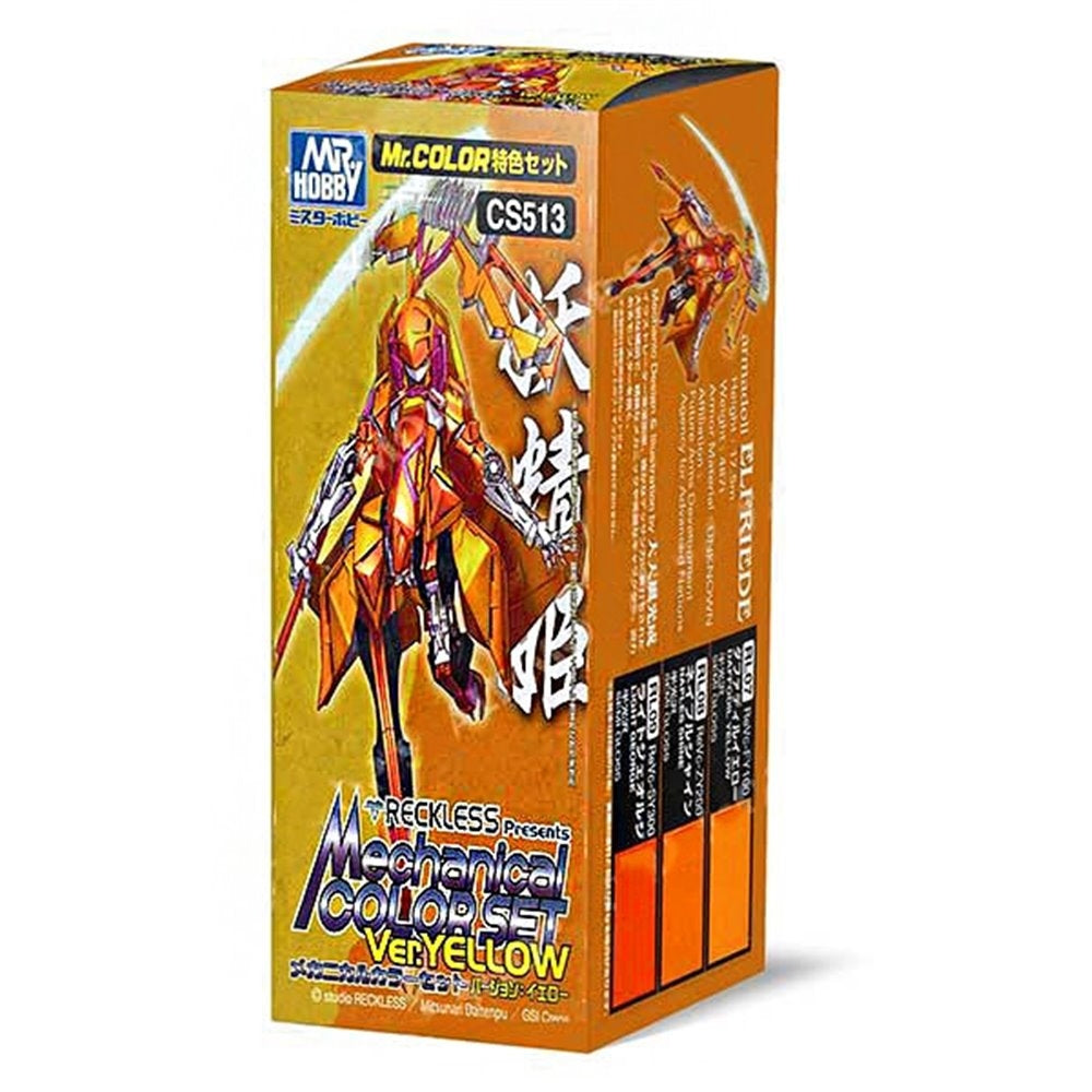 Gunze Sangyo CS-513 Coffret de peinture mécanique, version jaune, 3 x 10 ml