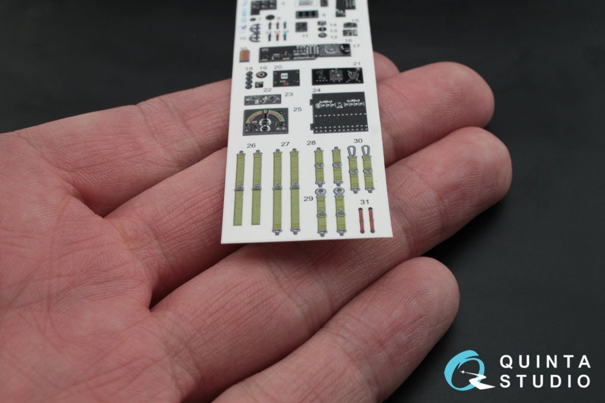 Quinta Studio QD48011 Pe-2 3D-Printed &amp;amp; coloured Interior on decal paper (for Zvezda kits) 1/48 – immagine 5
