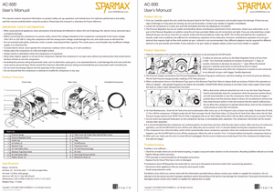 Sparmax AC500 Mini Air Compressor With 3m Hose – immagine 2