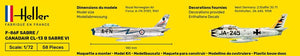 Heller 56277 F-86F SABRE / CANADAIR CL-13 B SABRE VI - Starter Kit 1/72 – Bild 6