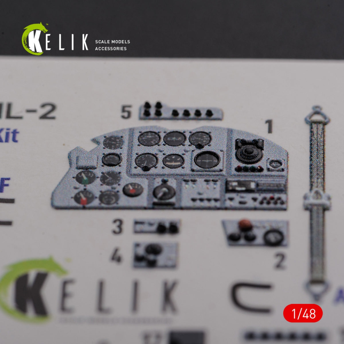 KELIK K48094 IL-2 Shturmovik interior 3D decals for Tamiya kit 1/48 – immagine 2