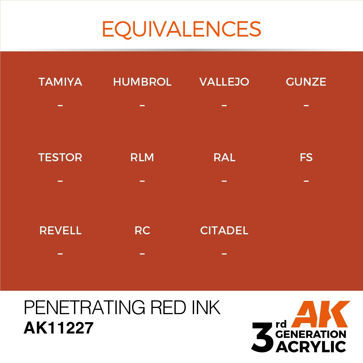 AK Interactive AK11227 PENETRATING RED – INK 17ml – Bild 3