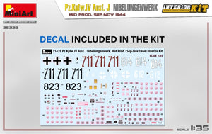 MiniArt 35339 Pz.Kpfw.IV Ausf. J Nibelungenwerk. MID PROD. SEP-NOV 1944 INTERIOR KIT 1/35 – immagine 3