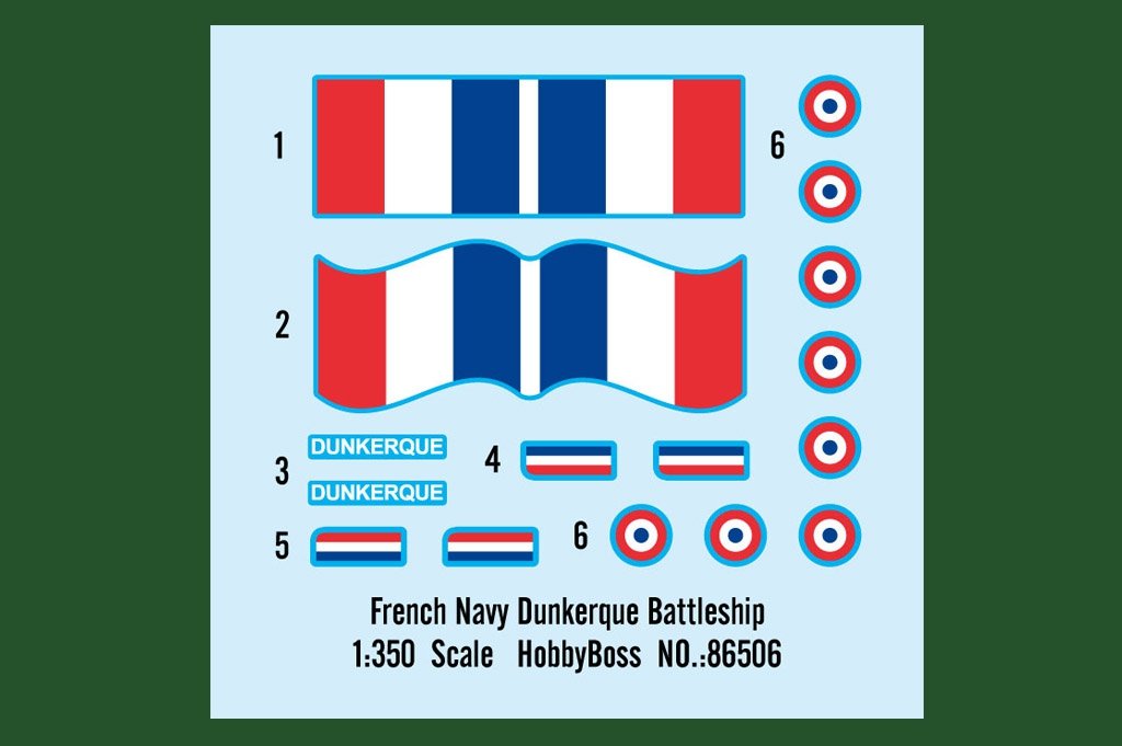 Hobby Boss 86506 French Navy Dunkerque Battleship 1/350 – immagine 3