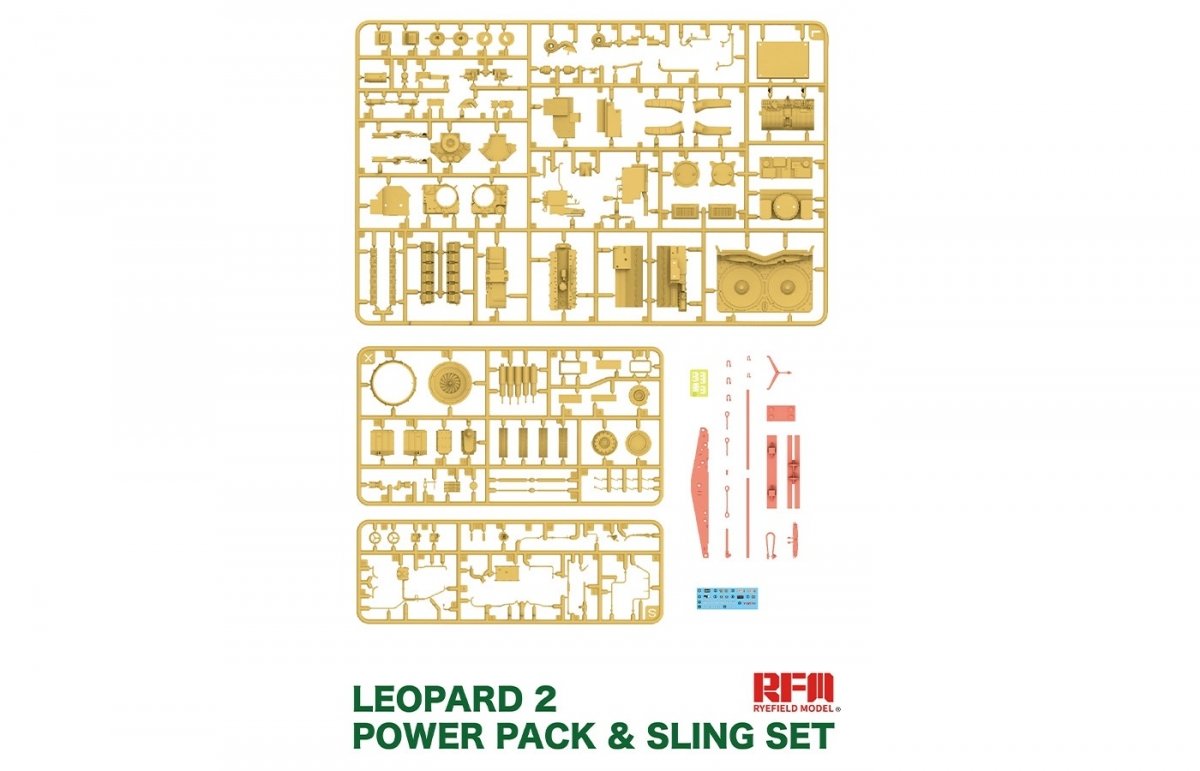 Rye Field Model 2050 Leopard 2 Powerpack &amp;amp; Sling Set 1/35 – immagine 2