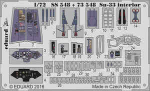 Intérieur du Su-33 SS548 d&amp;#39;Eduard TRUMPETER au 1/72