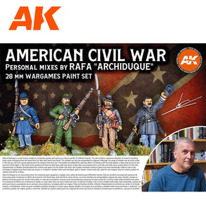 AK Interactive AK11764 SIGNATURE SET – REAF « ARCHIDUQUE » – COFFRET DE PEINTURE SPÉCIAL GUERRE DE SÉCESSION AMÉRICAINE 28 MM 18 x 17 ml  – image 4