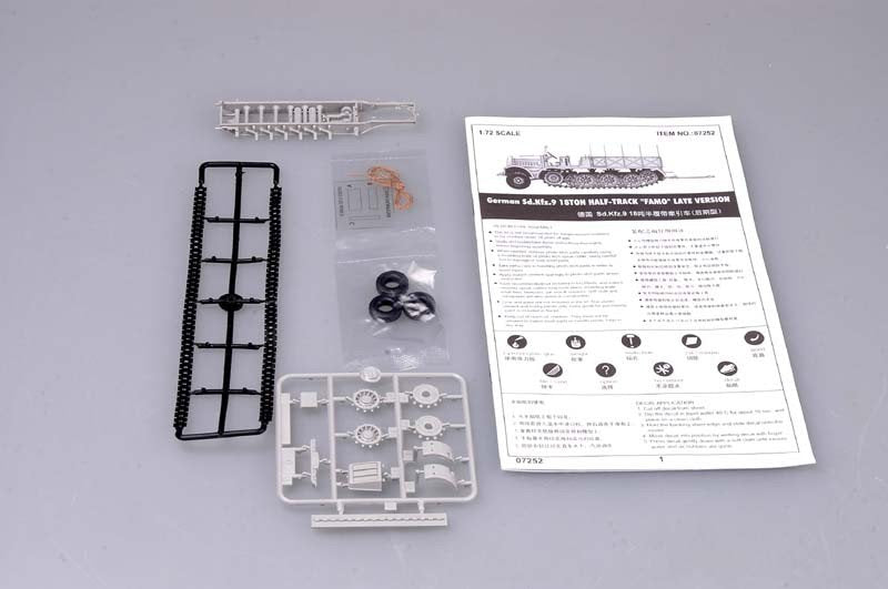 Trumpeter 07252 Sd.Kfz.9 Schwere Zugkraftwagen 18t(Late Version) 1/72 – immagine 4