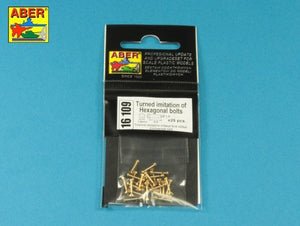 Aber 16109 Turned imitation of Hexagonal bolts 1,6 x 6,0 mm x 25 pcs. 1/16 – immagine 3