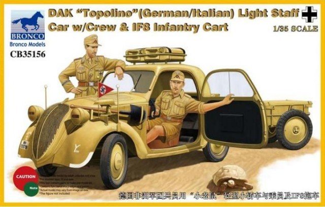 Bronco CB35156 DAK Topolino (German/Italian) Light Staff Car 1/35