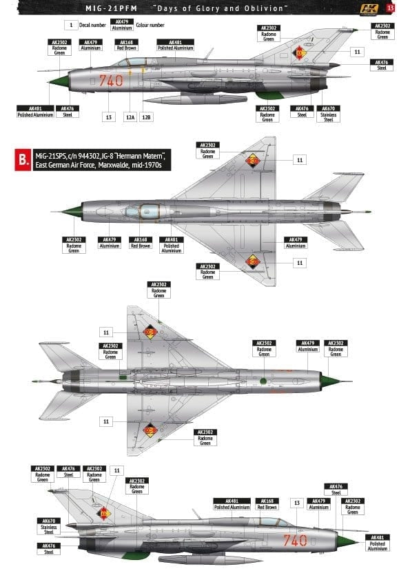 AK Interactive AK148003 MiG-21PFM Days of Glory and Oblivion 1/48 – immagine 4