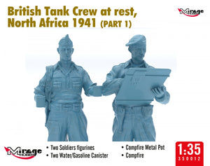 Mirage Hobby 350013 British Tank Crew at Rest, North Africa 1941 (Part I) 1/35 – zdjęcie 6