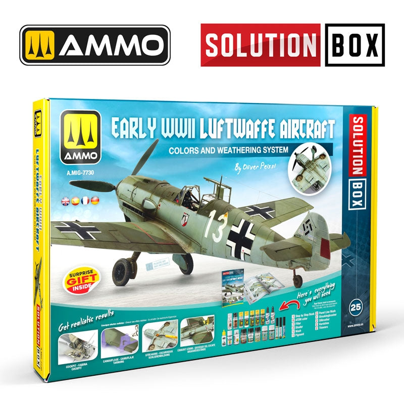 Munitions du MiG Jimenez 7730 SOLUTION BOX 25 - Avions de la Luftwaffe du début de la Seconde Guerre mondiale