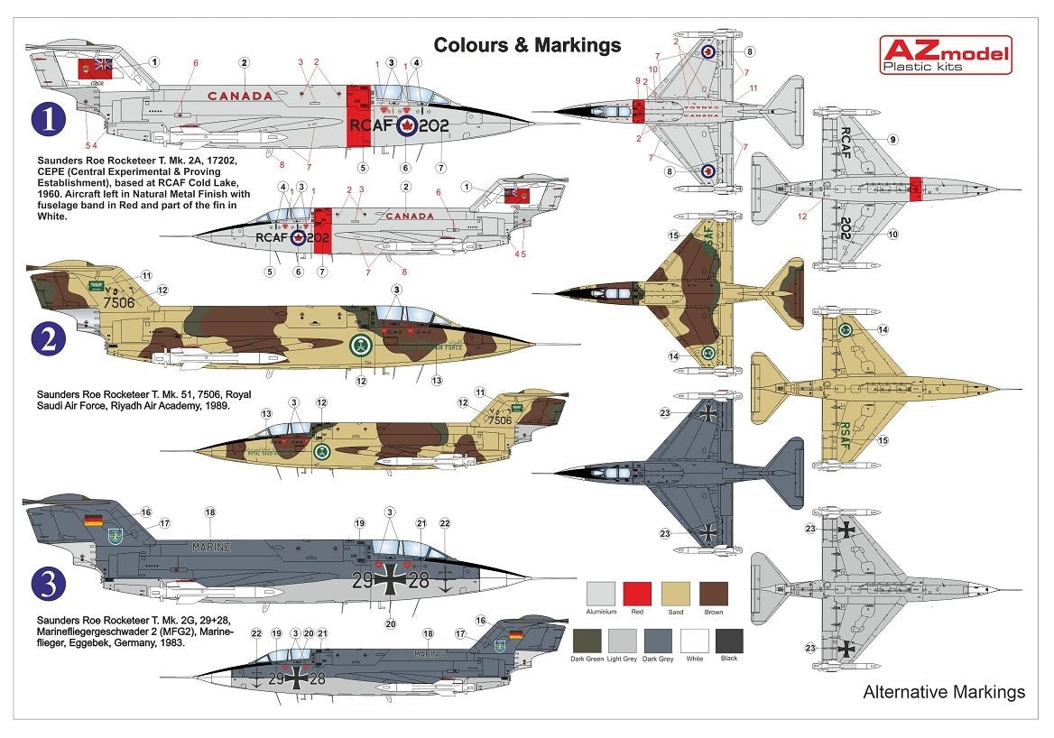 AZ Model AZ7692 Rocketeer T.Mk.51/2A/2G 1/72 – Bild 2