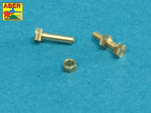 Aber 16110 Turned imitation of Hexagonal bolts &amp;amp;amp;amp;amp;amp; nuts 1,6 x 4,0 mm x 15 pcs. And 1,6mm nuts x 10 pcs. 1/16 – immagine 5