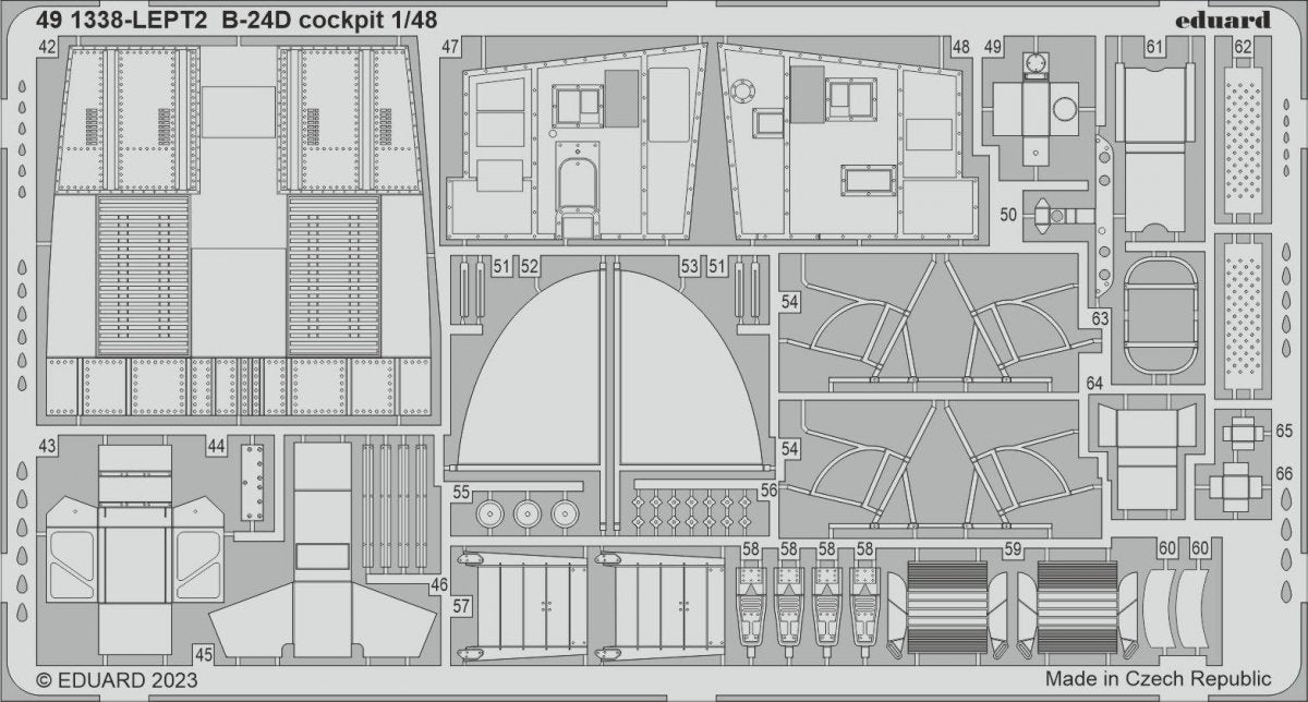 Eduard BIG49372 B-24D PART I REVELL 1/48 – Bild 3