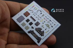 Quinta Studio QD32053 Bf 109E-4 3D-Printed &amp;amp; coloured Interior on decal paper (for Cyber-hobby/Dragon kit) 1/32 – zdjęcie 4