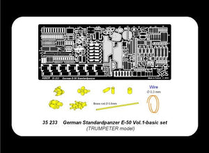 Aber 35233 German Standardpanzer E-50 - vol. 1 - basic set 1/35 – immagine 4