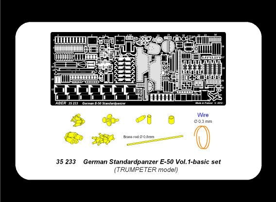 Aber 35233 German Standardpanzer E-50 - vol. 1 - basic set 1/35 – immagine 4