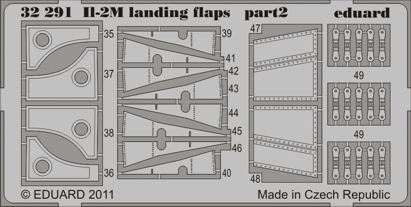 Eduard 32291 Il-2m landing flaps HOBBY BOSS 1/32 – Bild 2