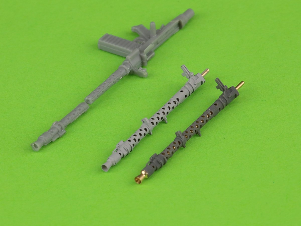 Master GM-35-046 PzKpfw II Ausf. a–F - 2cm KwK30 L/55 &amp;amp; MG-34 gun barrels (for IBG, Dragon and other kits) 1/35 – immagine 6