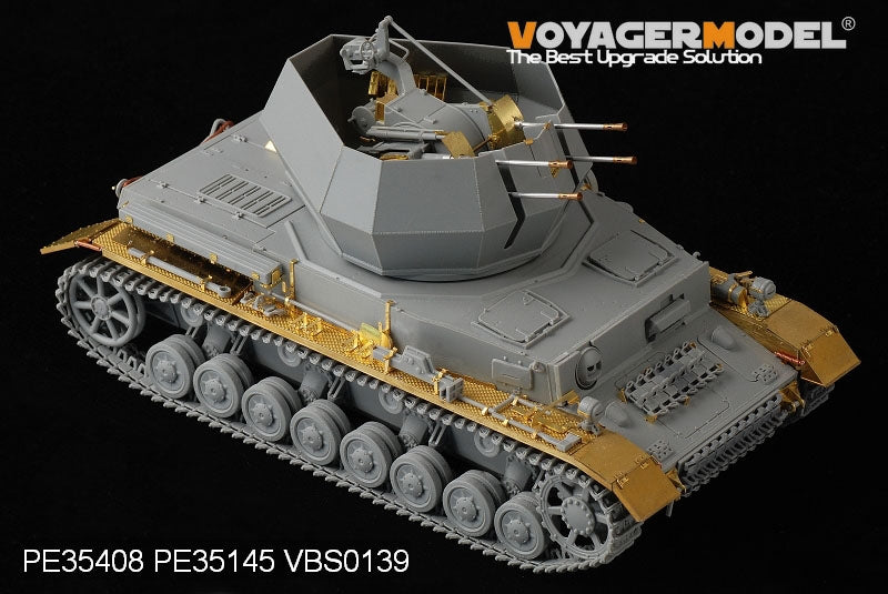 Voyager modèle PE35408 WWII Panzer allemand IV ausf G 20mm Flakpanzer IV &amp;quot;Wirbelwind&amp;quot; pour DRAGON 6342 1/35 – image 5