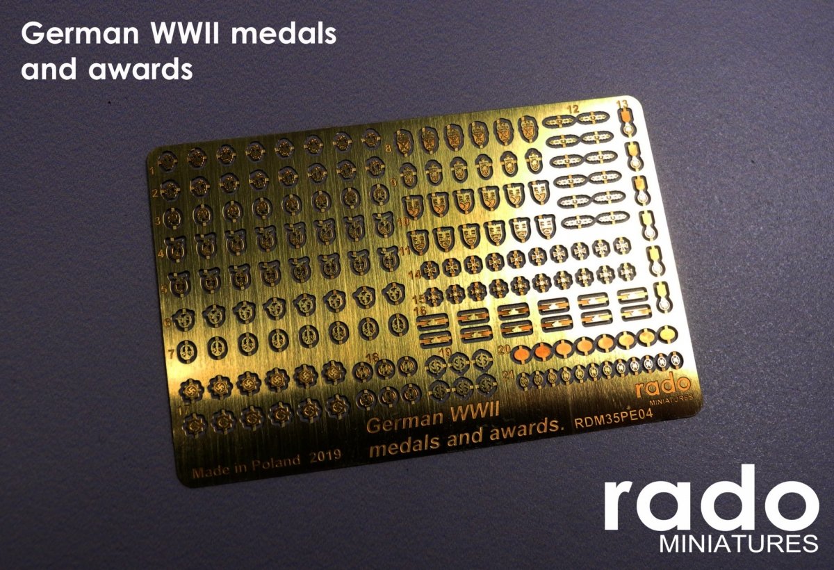 RADO Miniatures RDM35PE04 German WWII Medals and Awards 1/35 – immagine 2