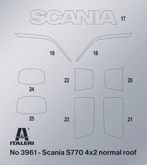 Italeri 3961 Scania S770 4x2 Normal Roof - LIMITED EDITION 1/24 – immagine 11